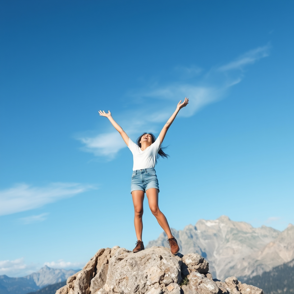 Woman standing confidently at sunrise symbolising learning how to stand up for yourself and set healthy boundaries.