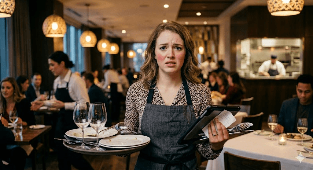 woman burnout at work