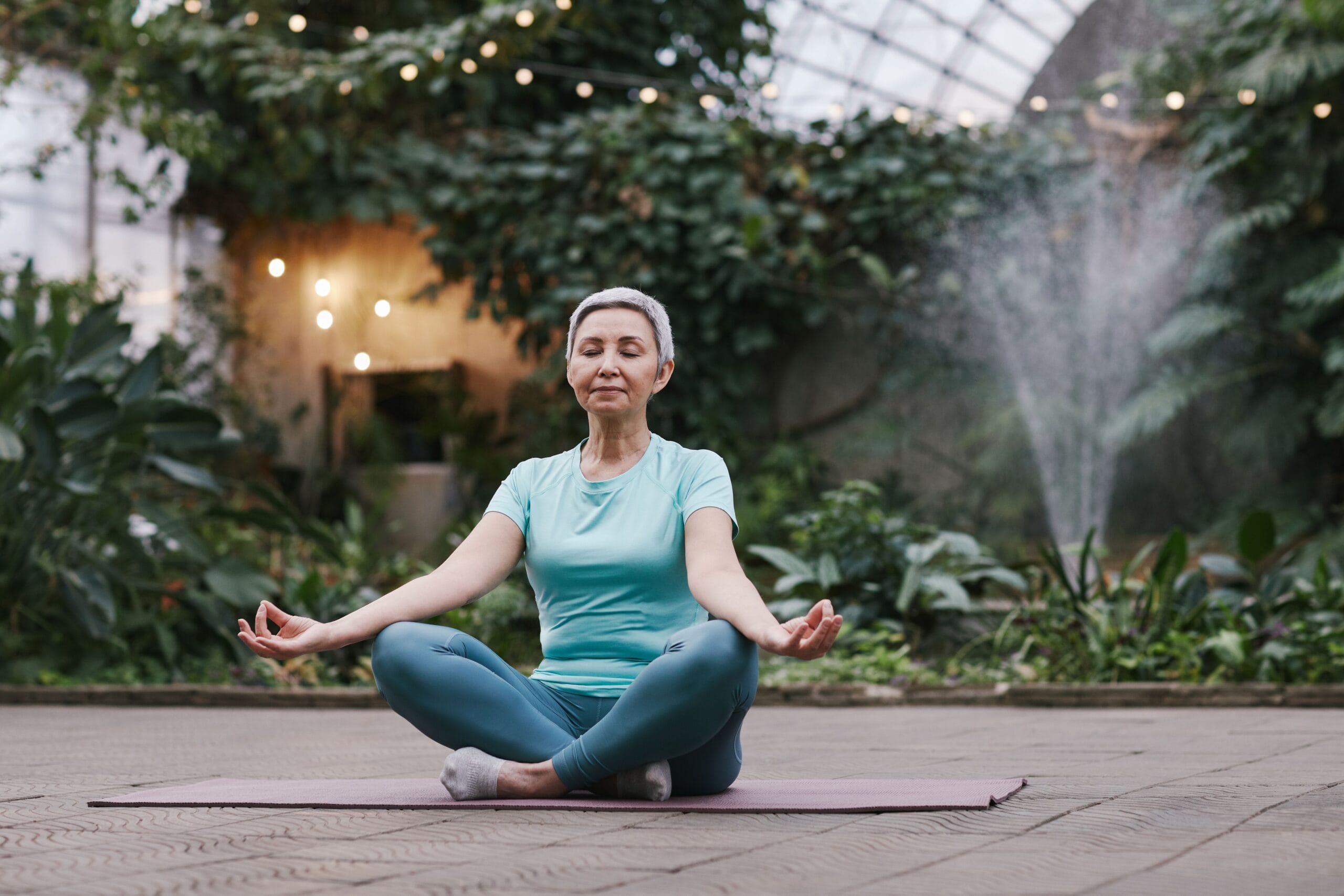 Woman building a daily mindfulness habit in her morning routine